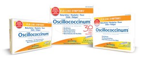 Group of Oscillo boxes, in 6 dose, 30 dose, and 12 dose.